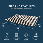 Load image into Gallery viewer, Colored Stripes Pool Pillow
